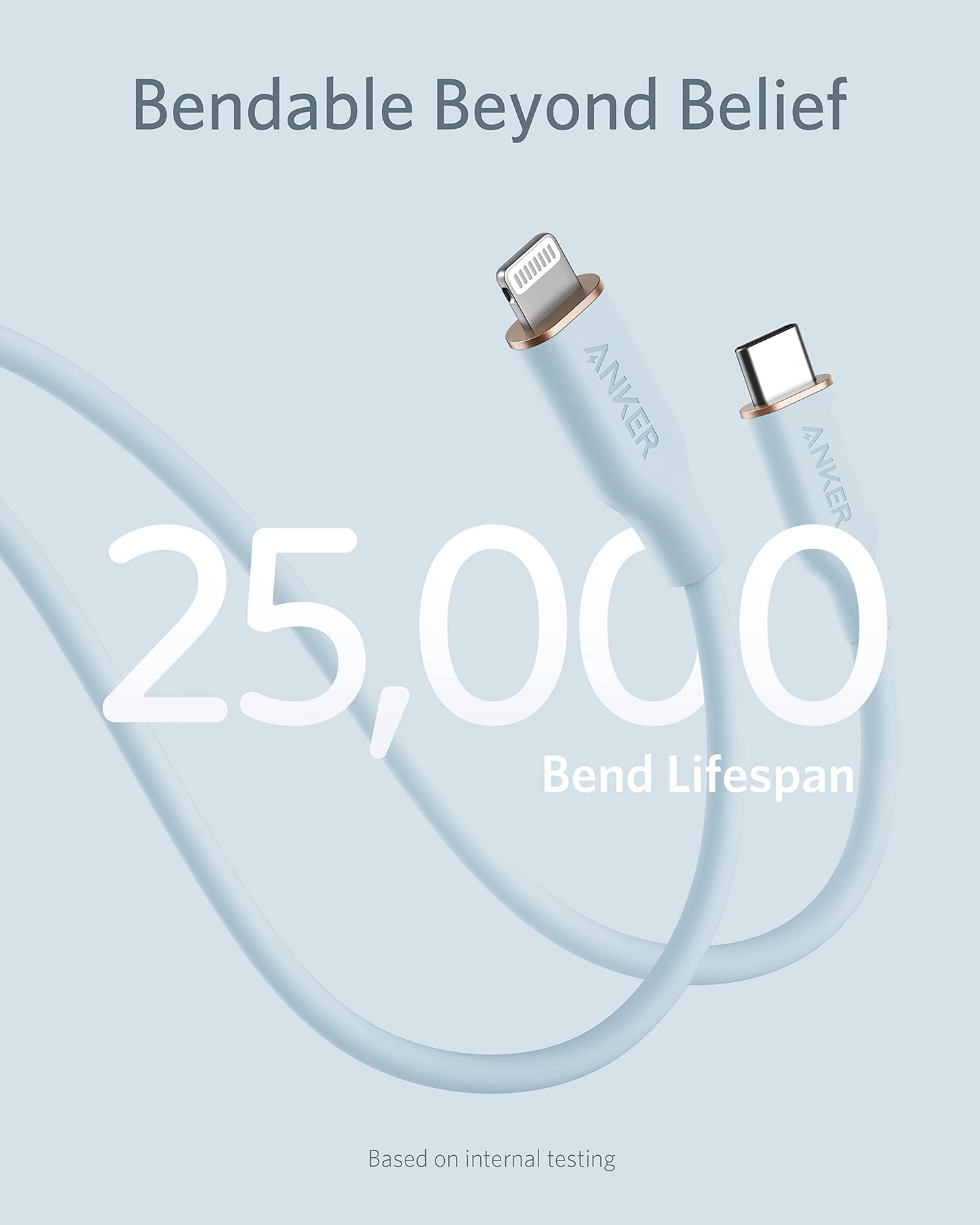Anker 641 USB-C to Lightning Cable (Flow, Silicone)