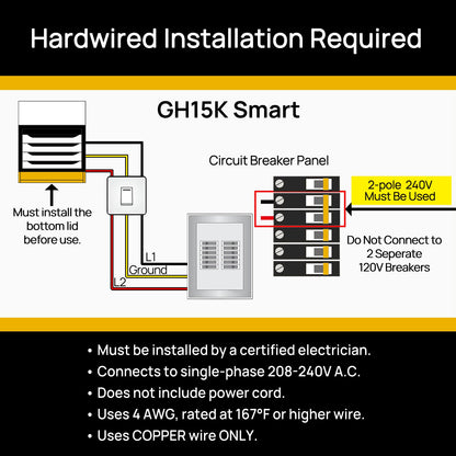 Neighborhood GH10K & GH15K Smart Garage Heater - WiFi Enabled