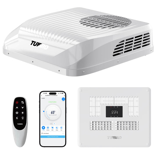 Greenland 9,000 BTU 12V DC Inverter Rooftop RV Air Conditioner (R32)