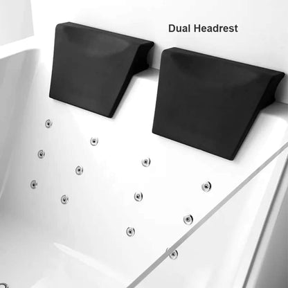 Alora 71-Inch Luxury 2-Person Acrylic Whirlpool Tub With LED Lights Jets And Faucet