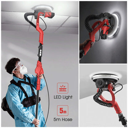 Heavy-Duty 710W Drywall Ceiling Pole Sander Vacuum Tool