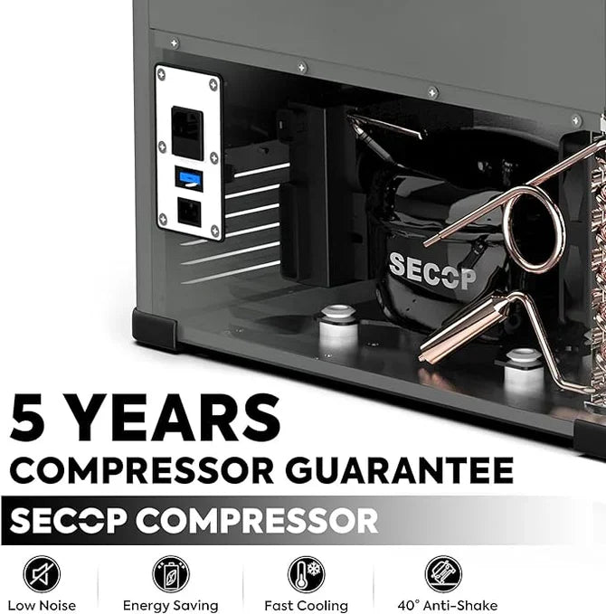 ICECO Dual Zone Metal Freezer with Cover 60LT