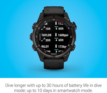 Garmin Descent Mk3i, 43mm, Carbon Gray DLC Ti/Black