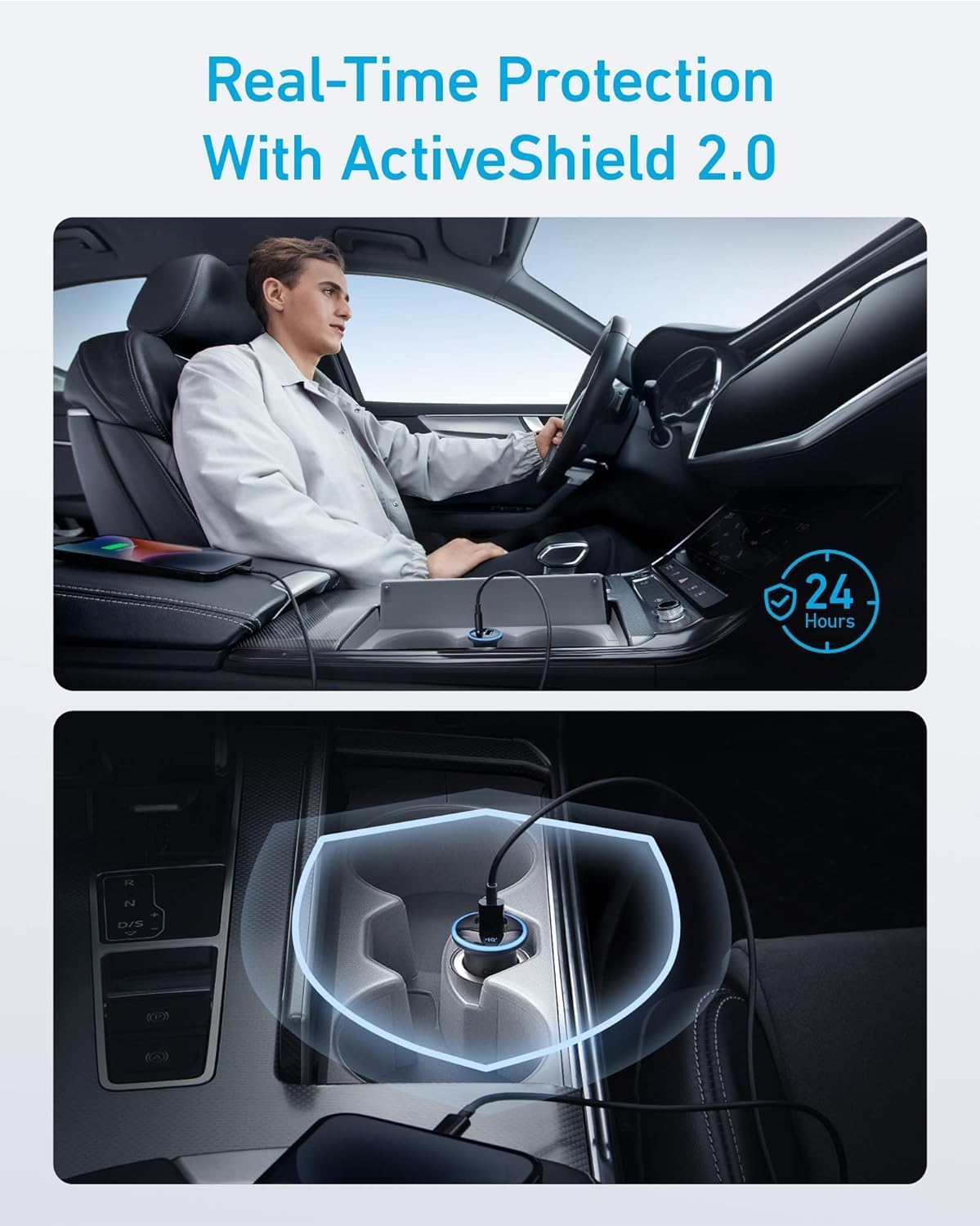 Anker 323 Car Charger (52.5 W) (30W)