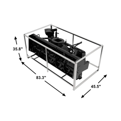 72-Inch Heavy-Duty Hydraulic Skid Steer Snow Blower Attachment