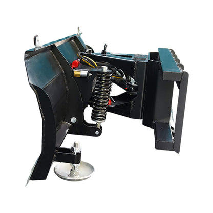 72-Inch Heavy-Duty Snow Plow Skid Steer Attachment with Dozer Blade