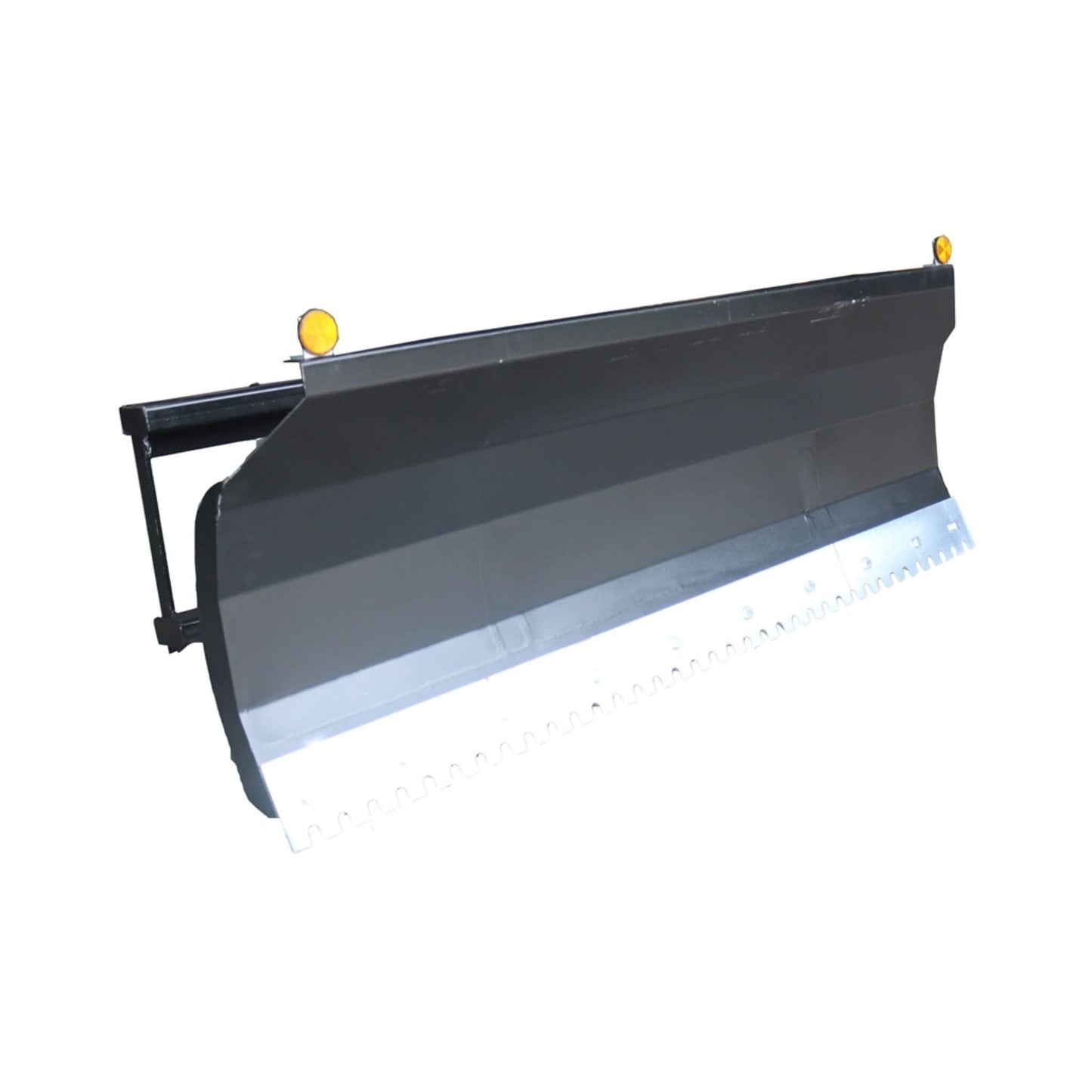 72-Inch Light-Duty Snow Plow Skid Steer Attachment with Dozer Blade and Universal Quick Attach
