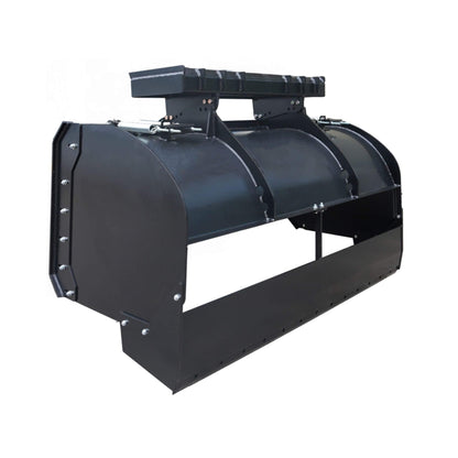 74-Inch Heavy-Duty Skid Steer Trip Edge Snow Pusher Attachment