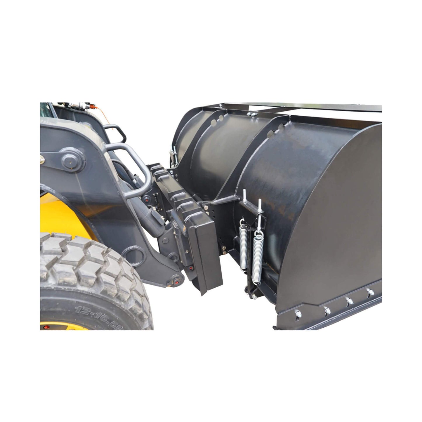 74-Inch Heavy-Duty Skid Steer Trip Edge Snow Pusher Attachment