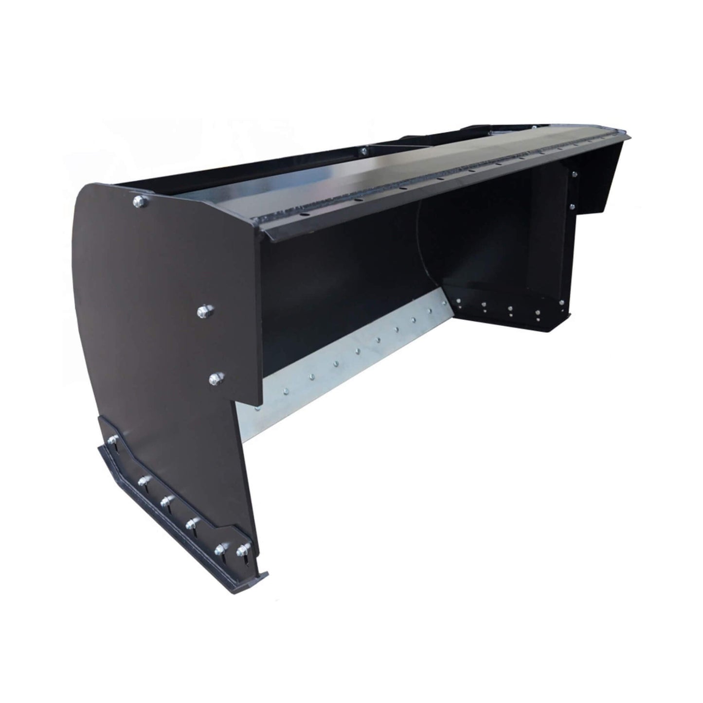 74-Inch Heavy-Duty Skid Steer Trip Edge Snow Pusher Attachment