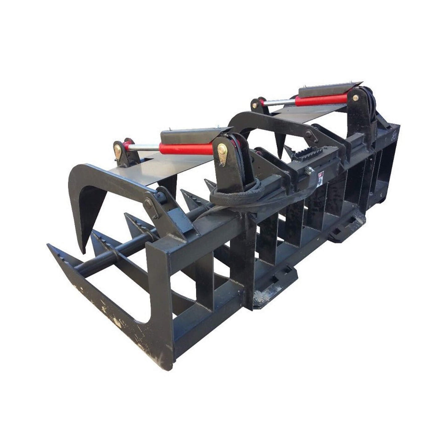 74-Inch Heavy-Duty Skid Steer Root Grapple Bucket Attachment