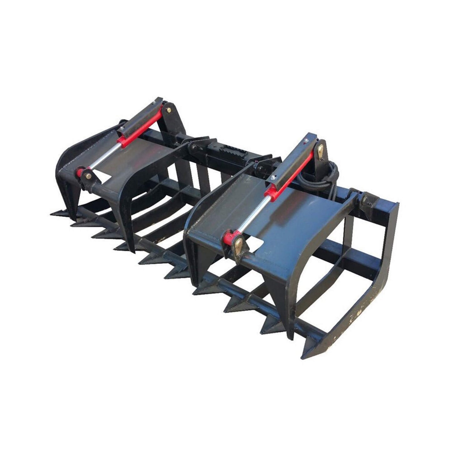 74-Inch Heavy-Duty Skid Steer Root Grapple Bucket Attachment