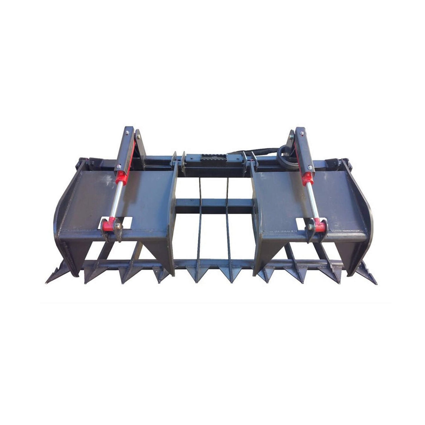 74-Inch Heavy-Duty Skid Steer Root Grapple Bucket Attachment