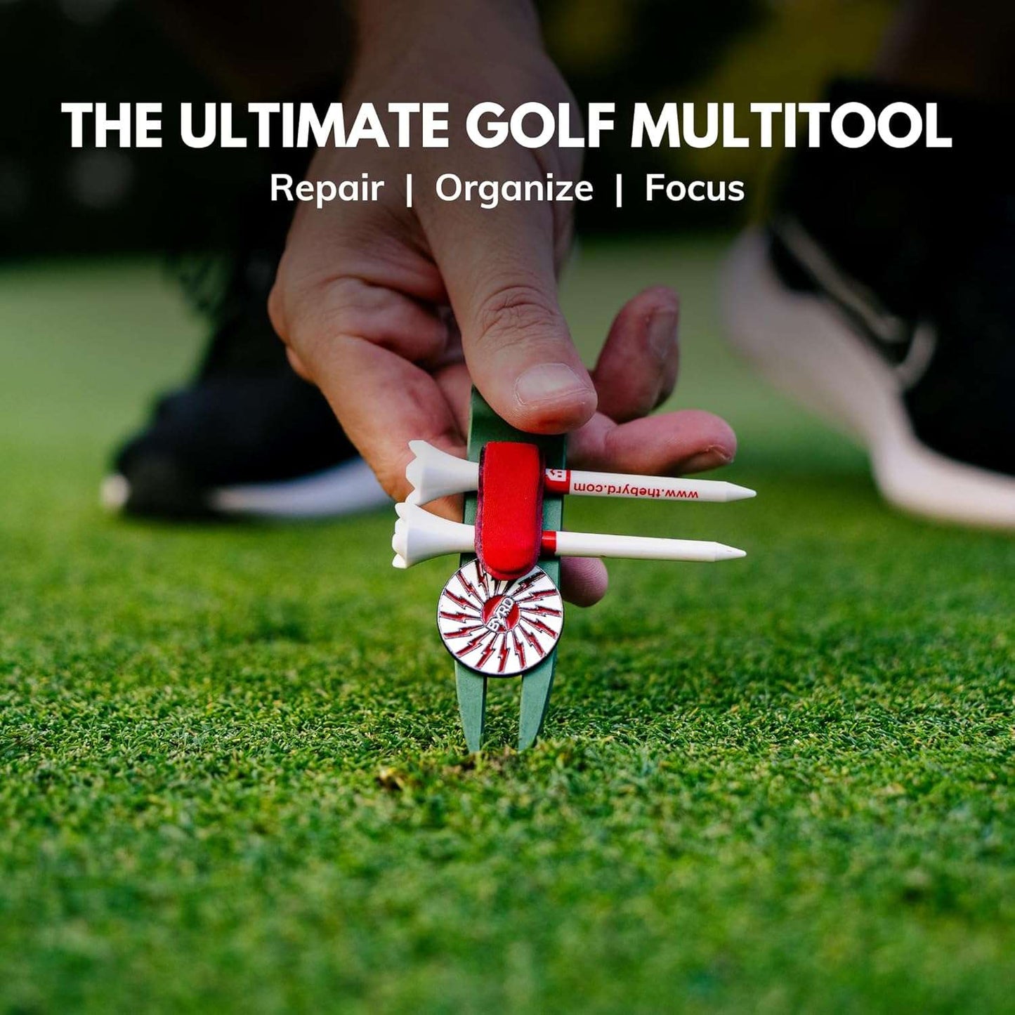 THE BYRD GOLF CADDIE CLYP - Golf Multitool Organizes Gear