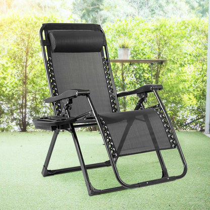 Oversize Lounge Chair with Cup Holder of Heavy Duty for Outdoor
