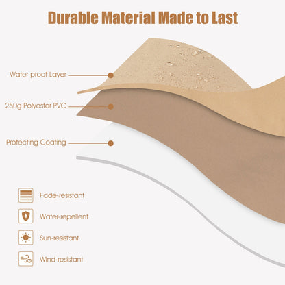 11 Feet Water-Proof Outdoor Parasol Cover Umbrella Cover with Fiberglass Rod