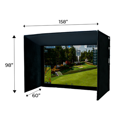 Albatross 13 Golf Simulator Enclosure - Standard Depth