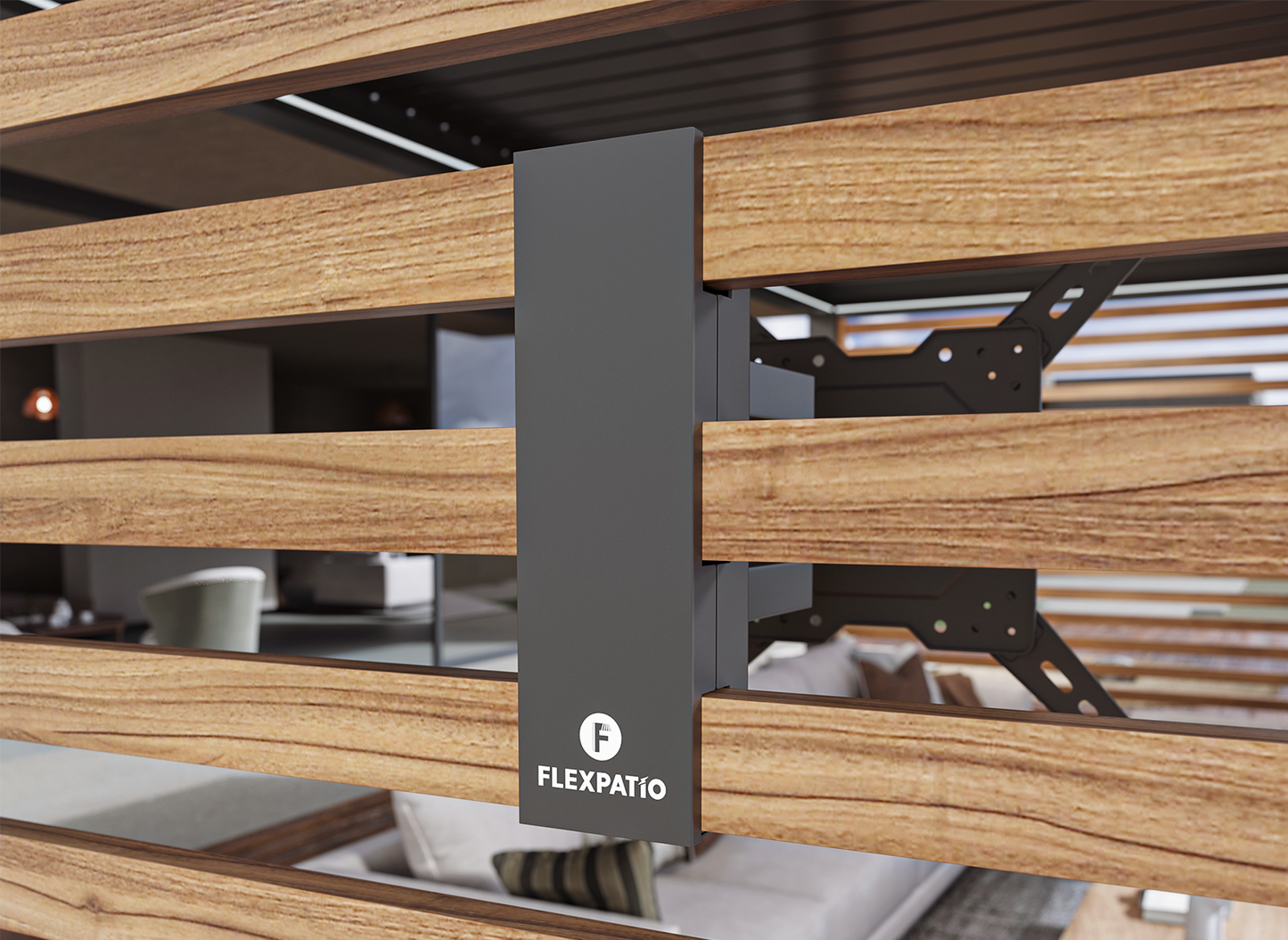 TV Mount for Slat Wall for FlexPatio Pergola