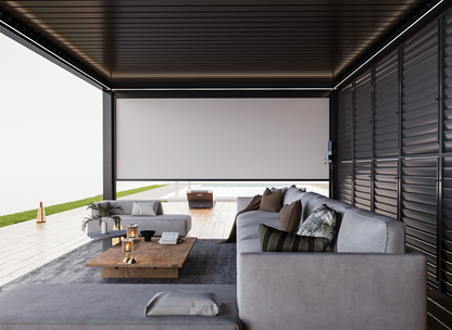 Motorized Projection Screen for FlexPatio Pergolas