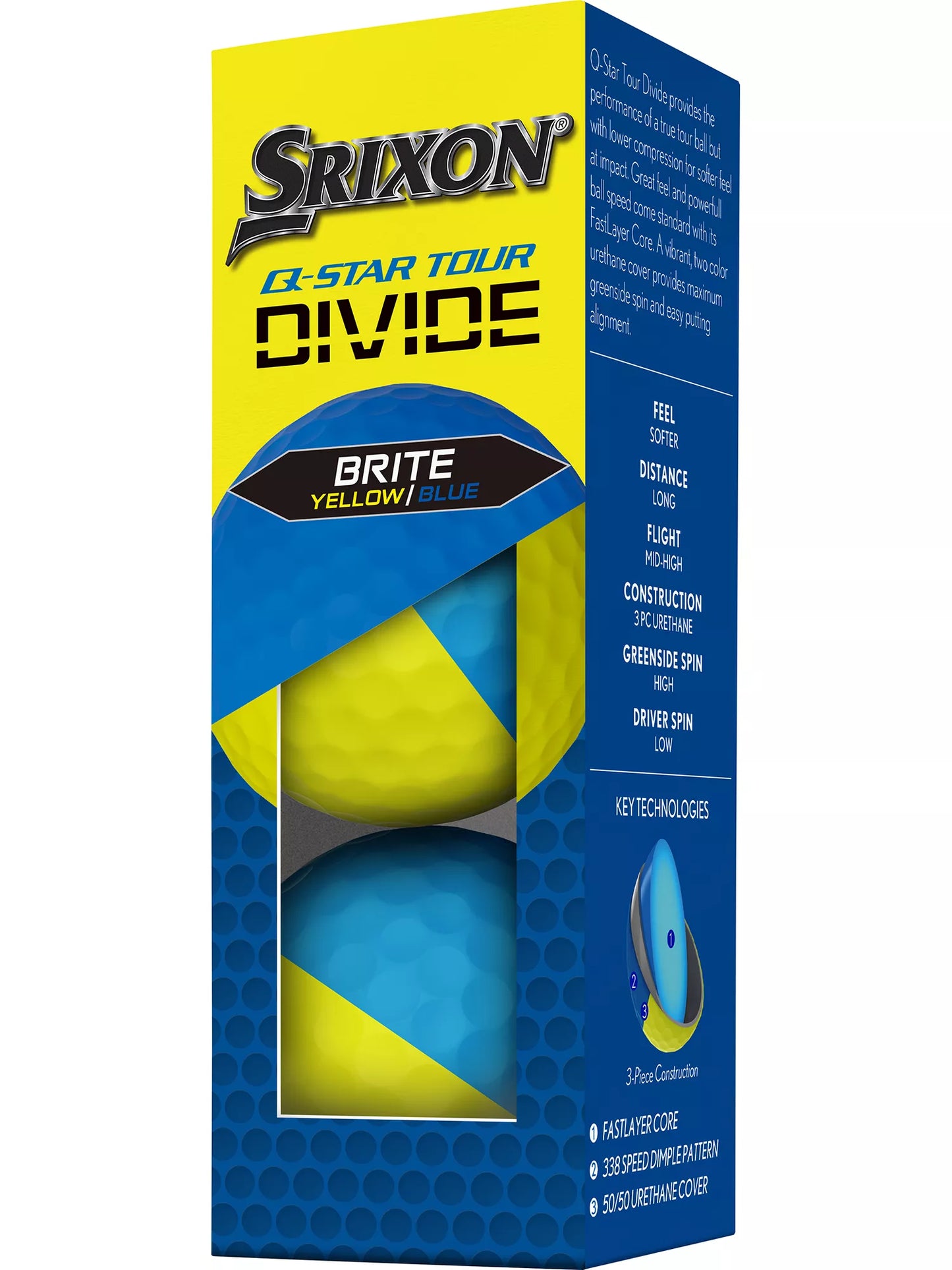 Srixon 2024 Q-STAR Tour Divide 2 Golf Balls