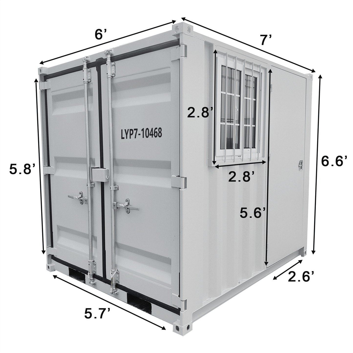 7FT Small Cubic Shipping Container