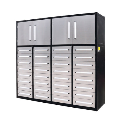 7ft Garage Storage Cabinet (32 Drawers & 2 Cabinets)
