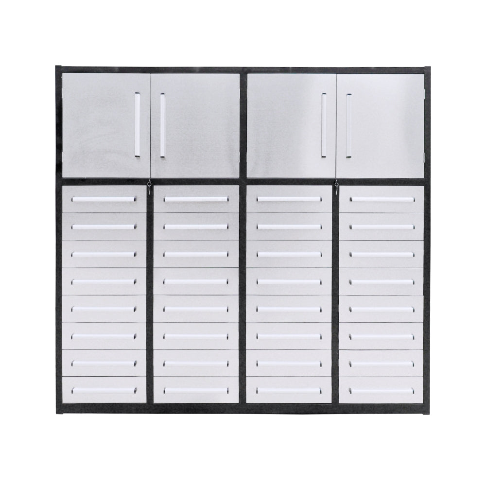 7ft Garage Storage Cabinet (32 Drawers & 2 Cabinets)