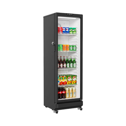 8.5 Cu.Ft Commercial Single Glass Door Beverage Merchandiser Refrigerator