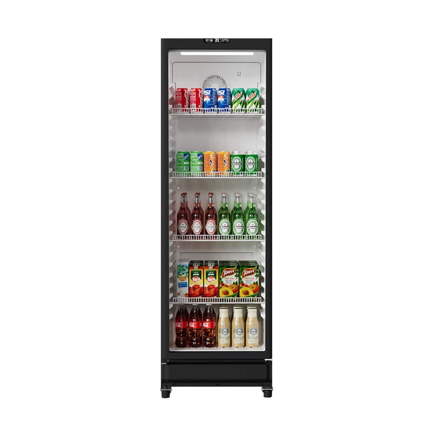 8.5 Cu.Ft Commercial Single Glass Door Beverage Merchandiser Refrigerator