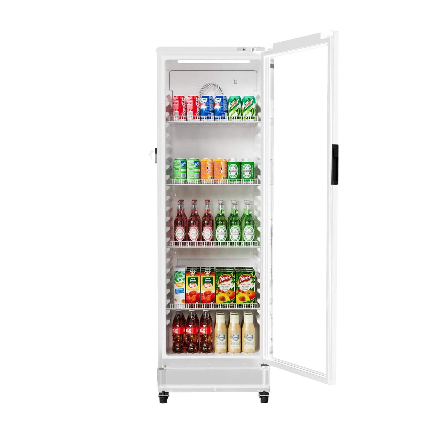 8.5 Cu.Ft Commercial Single Glass Door Beverage Merchandiser Refrigerator