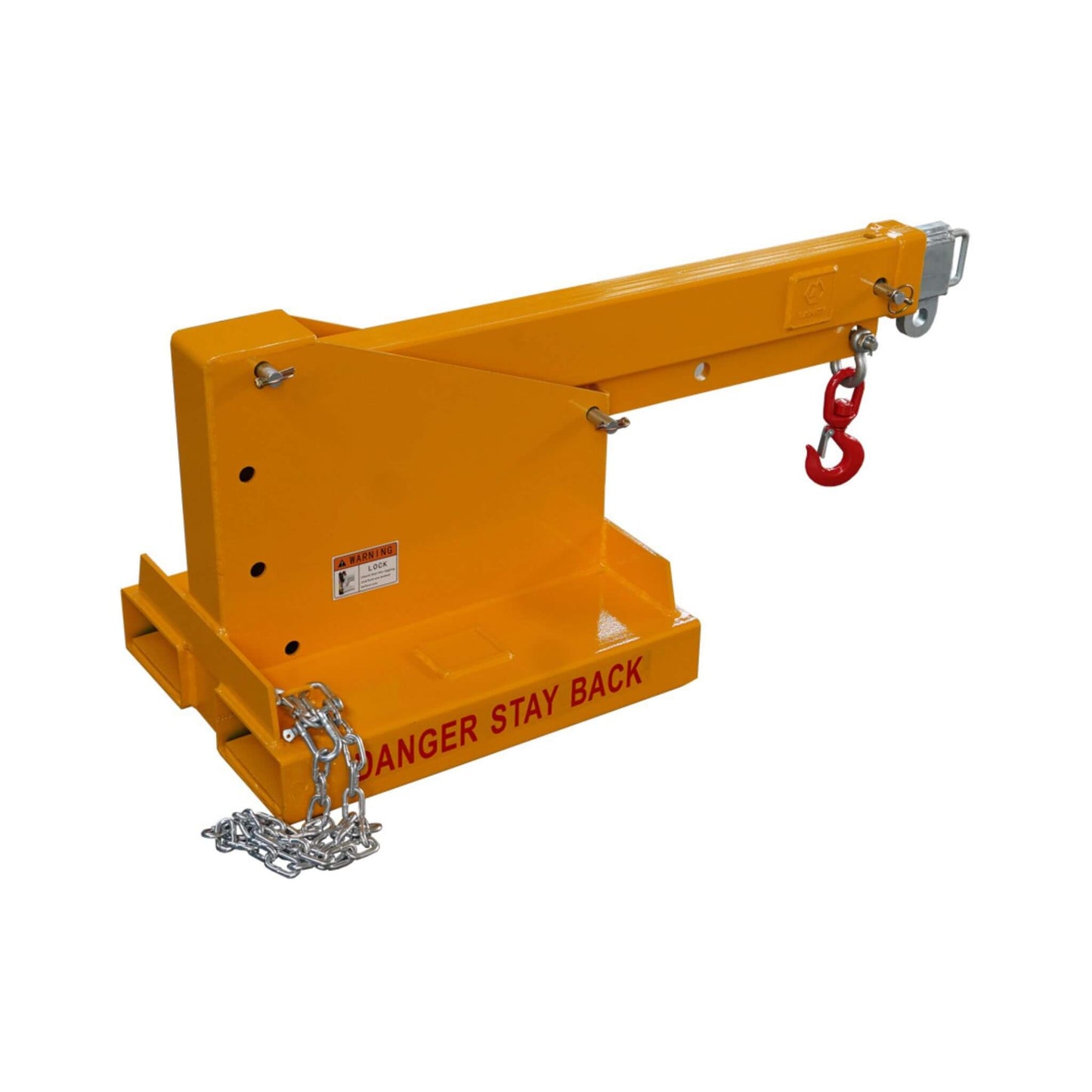 Heavy-Duty 80-Inch 2500KG Fork Mounted Telescopic Jib Boom Forklift Crane
