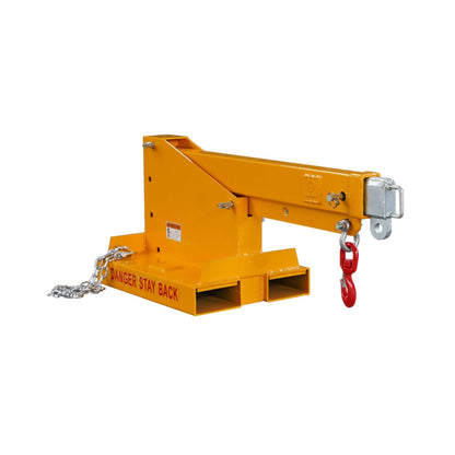 Heavy-Duty 80-Inch 2500KG Fork Mounted Telescopic Jib Boom Forklift Crane