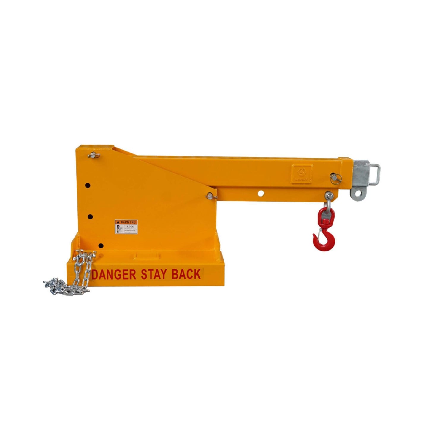 Heavy-Duty 80-Inch 2500KG Fork Mounted Telescopic Jib Boom Forklift Crane