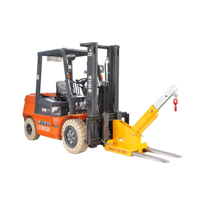 Heavy-Duty 80-Inch 2500KG Fork Mounted Telescopic Jib Boom Forklift Crane