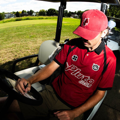 TEAM PLUTO POLO | CRIMSON