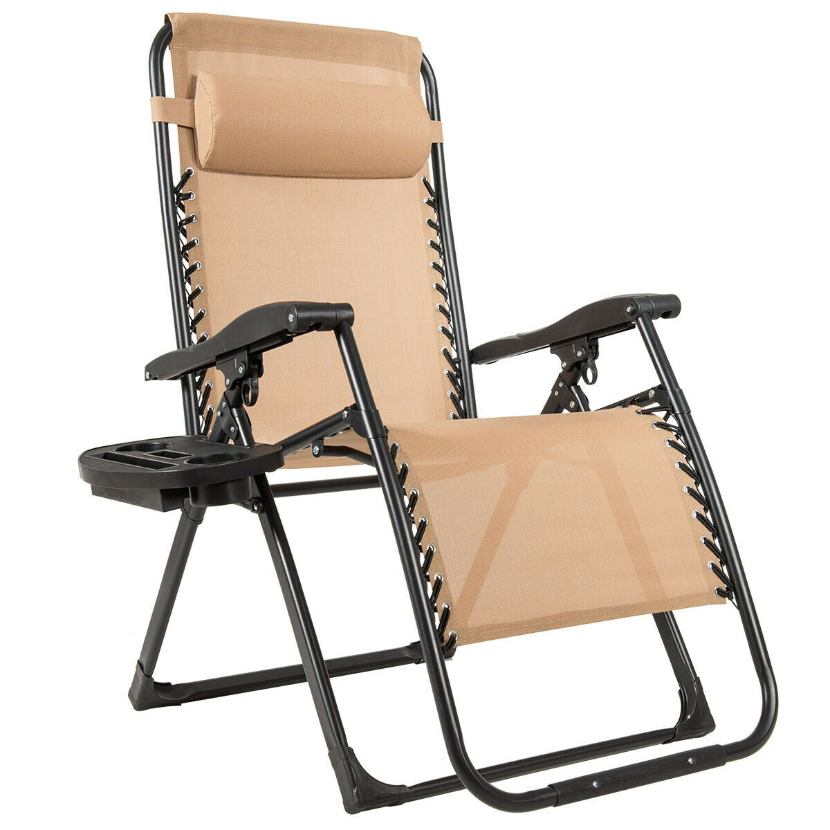 Oversize Lounge Chair with Cup Holder of Heavy Duty for Outdoor