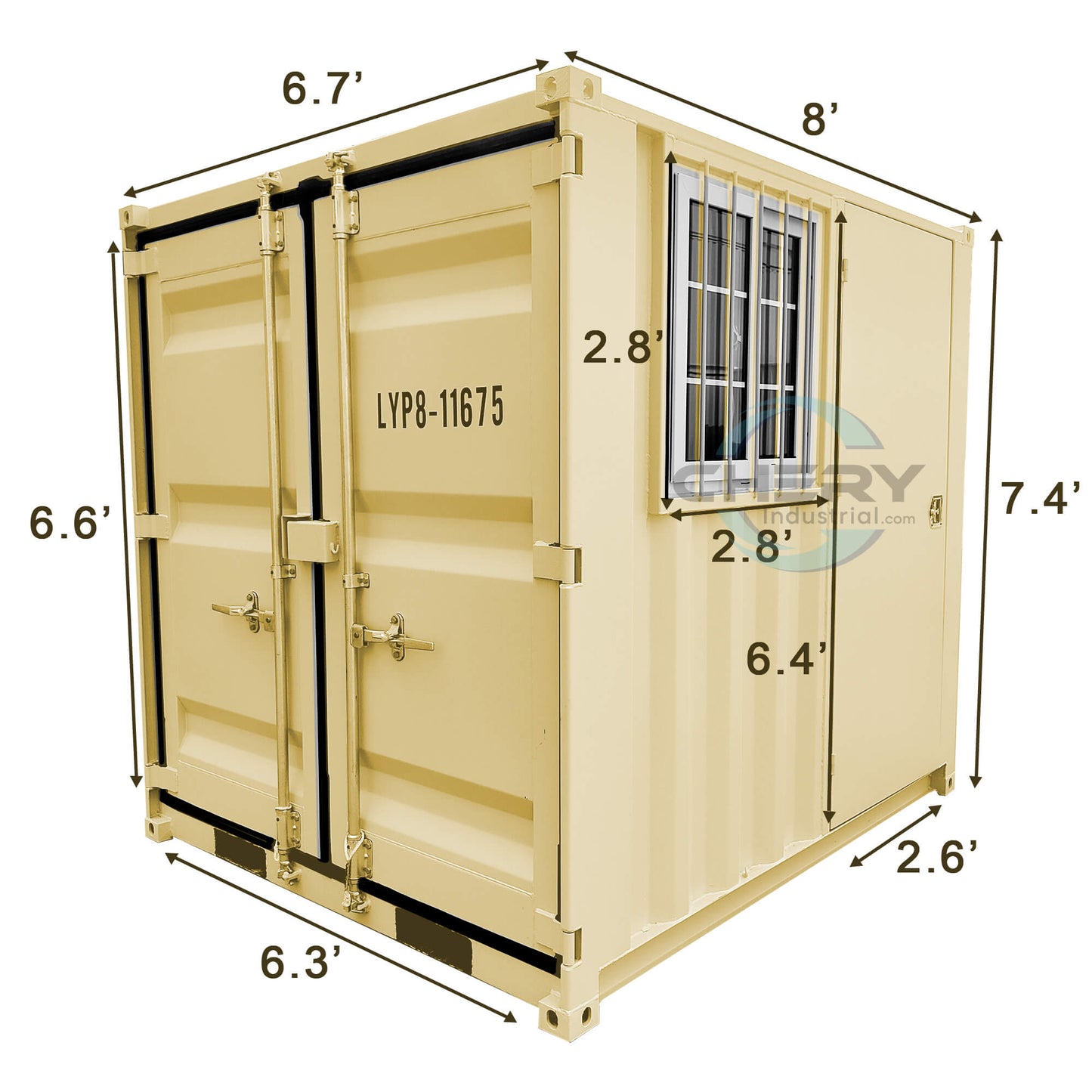 8FT Small Cubic Shipping Container