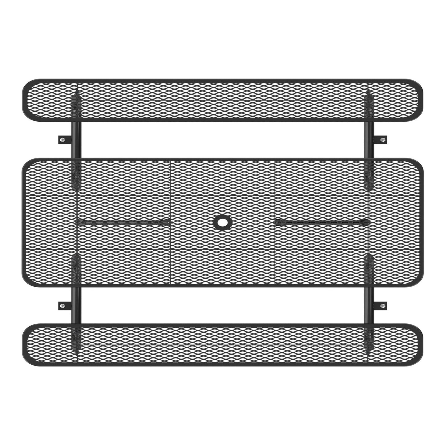 8ft Rectangle Picnic Table with Umbrella Hole