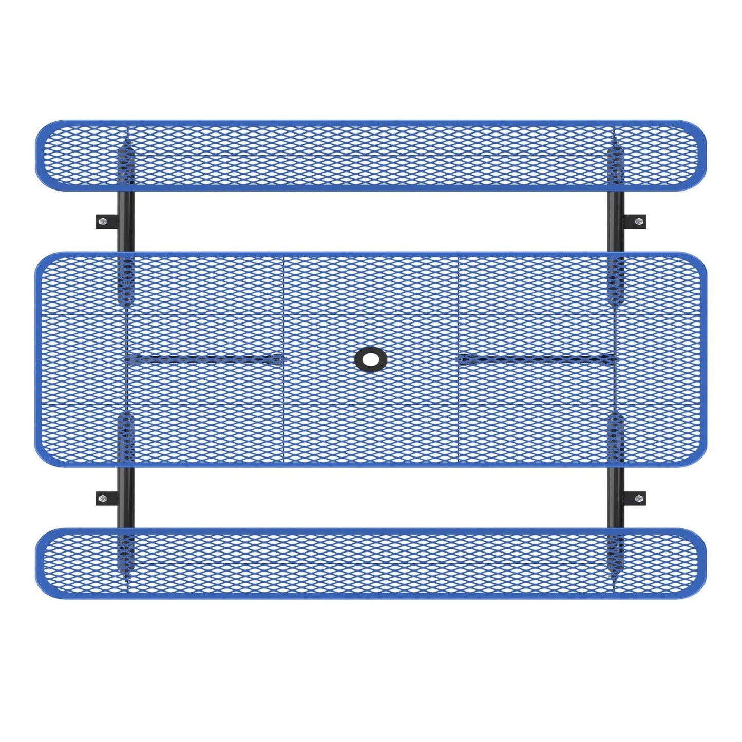 8ft Rectangle Picnic Table with Umbrella Hole