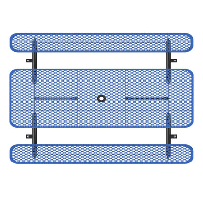 8ft Rectangle Picnic Table with Umbrella Hole