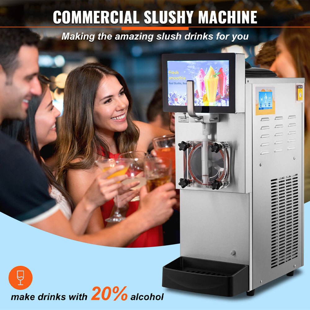 8L Commercial Single Frozen Margarita Ice Slushy Drink Maker Machine 1050W