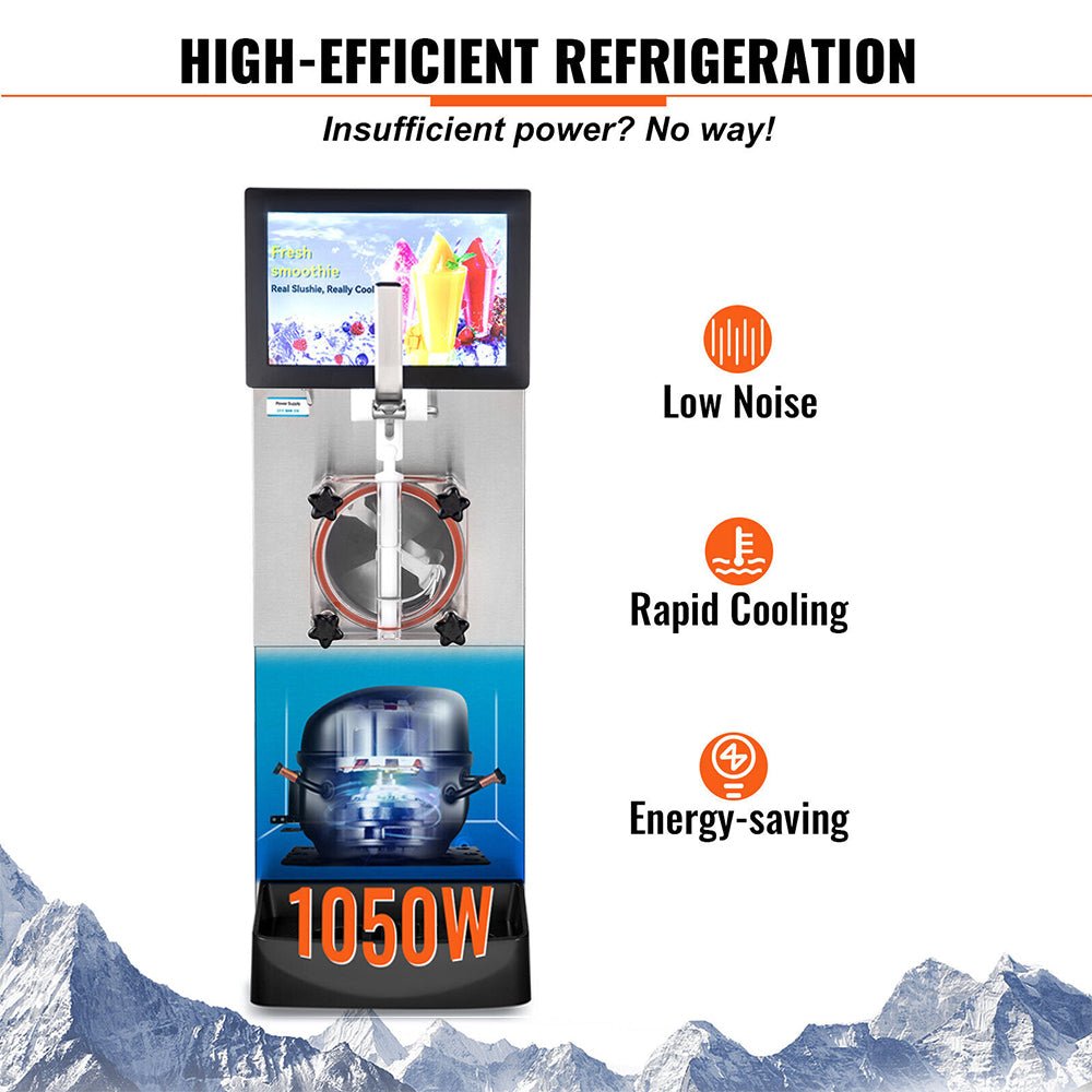 8L Commercial Single Frozen Margarita Ice Slushy Drink Maker Machine 1050W