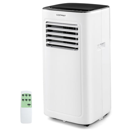 3-in-1 9000 BTU Air Conditioner with Dehumidifier and 24H Timer-White