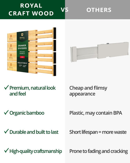 Drawer Dividers 22”, Natural