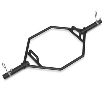 56 Inch Olympic Hexagon Deadlift Trap Bar with Folding Grips Powerlifting