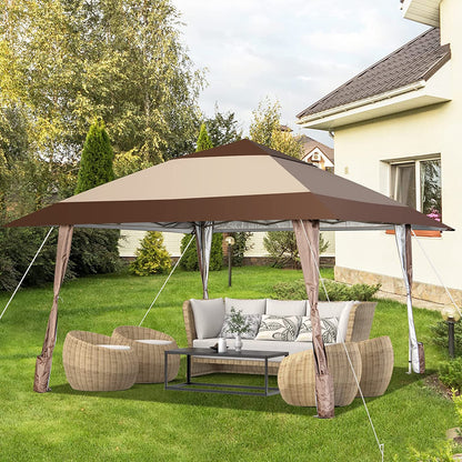 13' x 13' FT Pop-Up Patio Gazebo with Wheels