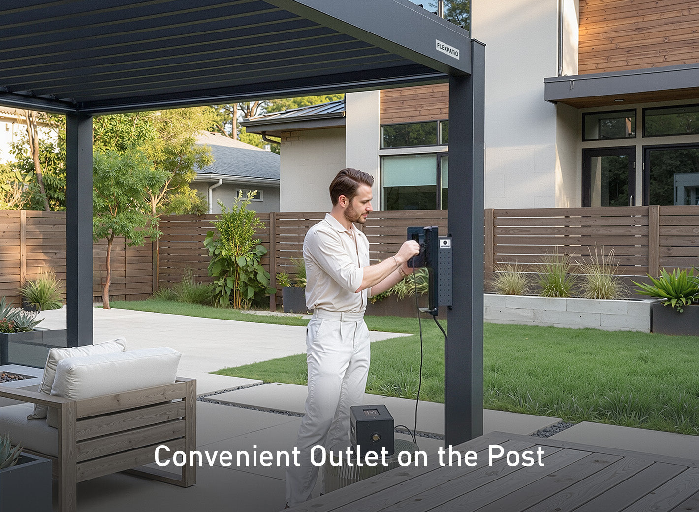 FlexPatio POWER+ PRO Gen 1 Motorized Pergola
