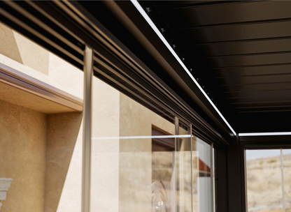 Sliding Glass Door with Round Handle for FlexPatio Pergola