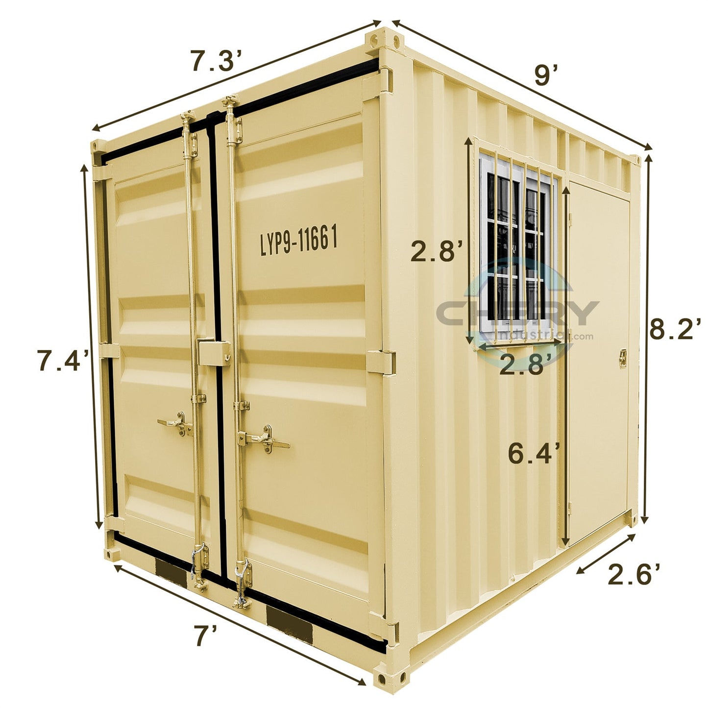 9FT Small Cubic Shipping Container