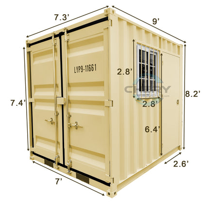 9FT Small Cubic Shipping Container